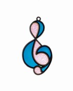 Treble clef suncatcher